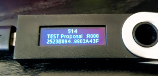 Tendermint Ledger app &quot;Proposal&quot;